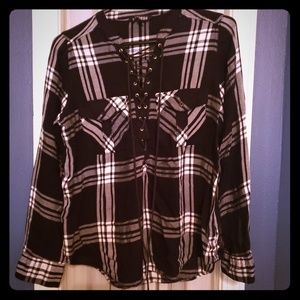 EUC Express Plaid shirt size M